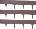 Strend Pro Garden Palisada de gradina StonePalisade 2, 37 m maro închis, 3 piese, UV (2171292)