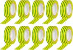 Strend Pro Banda izolatoare PVC Strend Pro 19 mm x 10 m, 600V, verde-galbena (2173074)
