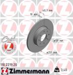 ZIMMERMANN Disc frana ZIMMERMANN 110.2219. 20 (110.2219.20)