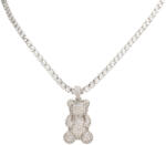 ElectraStore Colier Argintiu Tennis Cu Pandantiv Teddy Love (C4766)