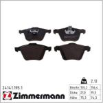 ZIMMERMANN Set placute frana ZIMMERMANN 24141.195. 1 (24141.195.1)