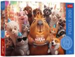 Trefl Puzzle Trefl 200 piese Capibara cu tort aniversar, pentru copii 7+ (13382) Puzzle