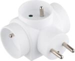 Strend Pro Priza tripla Strend Pro 3x16A alba, adaptor repartitor compact (215718)