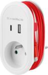 Strend Pro Priza Strend Pro cu USB-A, USB-C si cablu USB-C inclus (215726)