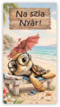  Nyomtatott fa tábla - Na szia Nyár 13x24, 3cm - papelito