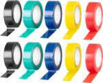 Strend Pro Banda izolatoare PVC Strend Pro 19 mm x 10 m, set 10 buc, multicolor (2173069)