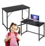 SONGMICS Gamer számítógépasztal Industrial Loft fekete irodai 100x50 cm (LWD041B56)