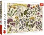 Trefl Puzzle Trefl 500 piese cu plante si flori salbatice, multicolor (37478) Puzzle