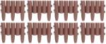 Strend Pro Garden Palisada de gradina flexibila maro GE037, 27x24 cm, PP, 2, 16 m, 8 buc (2211199)