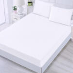 TifanTEX Cearșaf din bumbac pentru pat 180x200+25 cm alb (Cearșaf) (6129H1)