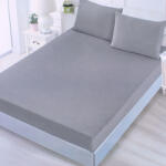 TifanTEX Cearșaf din bumbac pentru pat 180x200+25 cm gri (Cearșaf) (6129H3)