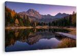 Dovido Tablou lac montan de toamnă - 30x20