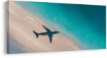 Dovido Tablou coasta azurie cu avion - 140x70