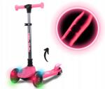 Milly Mally Gyerek háromkerekű roller Led kerekek összecsukható Jelly Pink Milly Mally (5907090700283)
