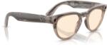 Ray-Ban Ochelari Smart Ray-Ban Meta Headliner, Marime M, Negru, 32 GB stocare, Camera Foto 12mp, 5 microfoane, difuzoare, Wifi 6, Meta AI, Standard, Saffron-Yellow Transitions, Bej-Lucios (RW40096705ZX) Ochelari de citit