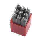 FERVI Poansoane de marcat cifre P012/N 4 mm Set capete bit, chei tubulare
