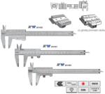 VOGEL Subler de buzunar cu citire fara ax paralel 150 mm Blue-Line VOGEL blocare cu degetul 0.05 mm