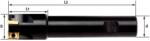 FERVI Freze 12-32 mm cilindrice cu placute schimbabile F300 (90 grade) 25 mm - proma - 344,74 RON