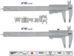 VOGEL Subler de buzunar pentru utilizare cu mana stanga 150 mm Blue-Line VOGEL blocare cu degetul