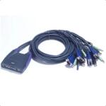 ATEN KVM суич ATEN CS64US, от 2x USB A, 1x VGA, 1x 3.5mm jack към 4x USB A, 4x VGA), 4x 3.5mm jack (CS64USB) - xtreme