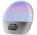 WiiM Boxa smart cu Internet Radio si Alexa Wake-up Light, Silver (WAKEUP-SILVER) - pcone
