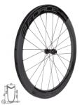 FORCE Team SP Carbon Disc 55 28" első kerék, 12x100 mm, CenterLock, galuska