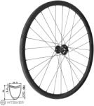 FORCE Team Karbon MTB 29" első kerék, szingó 15x100, 6 csavaros