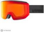 uvex Lace Attract FM szemüveg, black matt/red-orange