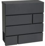  postaláda 37x37x10 antracit ral7016 szórólaptartós