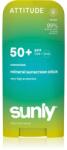 ATTITUDE Sunly Mineral Sunscreen Stick SPF 50+ минерален защитен крем за лице и тяло в стик без парфюм 60 гр