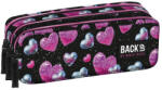 DERFORM BackUp egyterű tolltartó - Glitter Hearts (PB8G32) (PB8G32)