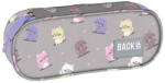 DERFORM BackUp ovális tolltartó - Kawaii macskák (PB8A02) (PB8A02)