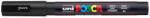 uni Dekormarker 0, 9-1, 3mm, Uni Posca PC-3M fekete (2UPC3MF) - web24