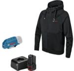 Bosch GHH fűthető pulóver Férfi, Női | 12 V | S | Fekete | 1 x 2 Ah akku + töltő (06188000GB)