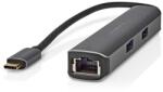 Nedis USB-C dokkoló - 3x USB, HDMI, RJ45 (CCBW64210AT02)