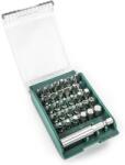 SATA Set biti Sata, SL/PH/PZ/HEX/TX, 30 biti + suport magnetic (ST09332SJ) - constructii-mag Set capete bit, chei tubulare