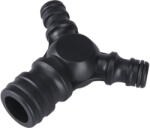 Extol conector de ambreiaj (racord); 1", cu trei căi, 1x1" + 2x1/2" (3/4")