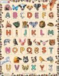 Larsen Puzzle educațional Larsen din 26 piese - Alfabetul animalelor în limba engleză (LS4326) Puzzle