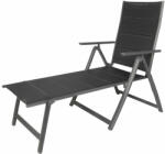 Linder Exclusiv Kerti nyugágy, napozóágy CAPRI - Fekete (MC372217) - pepita