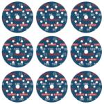 Bosch Disc abraziv Bosch EXPERT O780, 125mm, G80/120/180, 9 bucati (2608902407)