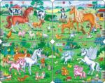 Larsen Puzzle mini Larsen din 11 piese - Poni, unicorni și prieteni, asortiment (V5) Puzzle