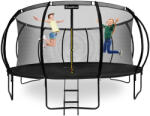 HyperMotion XXXL kerti trambulin gyerekeknek - 487 cm 16FT - létrával és belső hálóval - otthonra és kertre - 150 kg