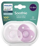 Philips PHILIPS Soothie suzetă de silicon pentru fetițe - SCF099/22 - 0-6 luni - 2 buc (130CA6)