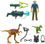 Mattel Jurassic World Alan Grant cu dinozauri și accesorii (HMM24) Figurina