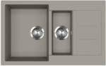 Evido Cubo 6S compact gránit mosogató 800x500 platina (442062) - modernkonyha