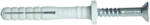 Tracon Electric Tracon TB670 Beüthető tipli+csavar, szürke M6×80mm, PA6.6 (TB670) - elektrikstore