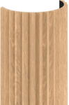 Mexen Ovalo 01 șipci de perete profilate flexibile 280 x 36 cm, furnir tehnic, Stejar Alb - S130-280-01-040 (S130-280-01-040)