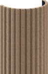 Mexen Ovalo 02 șipci de perete canelate flexibile 280 x 36 cm, furnir tehnic, Nuc Deschis - S130-280-02-047 (S130-280-02-047)