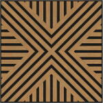 Mexen Linea 06 panou de perete acustic 60 x 60 cm (4 buc. ), pâslă 9 mm, furnir tehnic, Stejar Classic - S110-60607-06-041 (S110-60607-06-041)