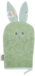 EKO Pamut frottír fürdetőkesztyű fülekkel Bunny 20x15 cm - Olive green